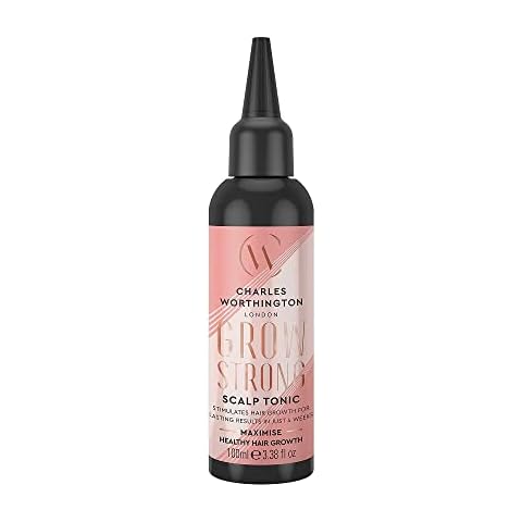 Charles Worthington Grow Strong Scalp Tonic, Hair Growth Serum for Fine Hair, Hair Repair Products for Women and Men, Salon Hair Repair, 100 ml Cover