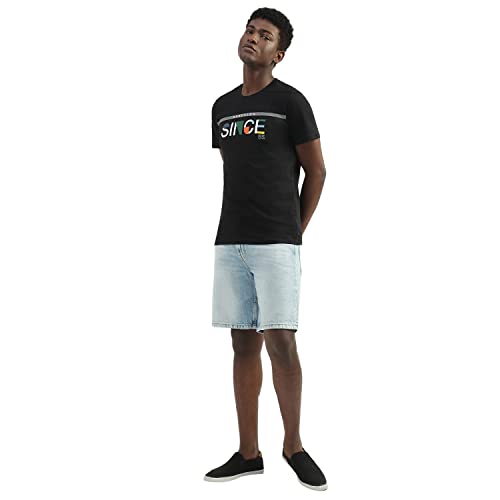 Image of UNITED COLORS OF BENETTON Men's Cotton Printed Regular Fit T-Shirt