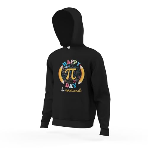 Kids Retro Happy Pi Day Be Irrational Math Teacher Boys Girls Lightweight Kangaroo Pocket Hoodies4