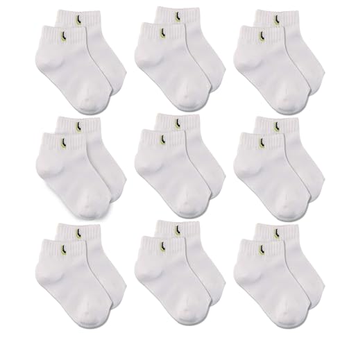 Kit 09 Pares de Meias Cano Curto Infantil Lupo Algodão Crianças Unissex | 28-31 | KIT - G