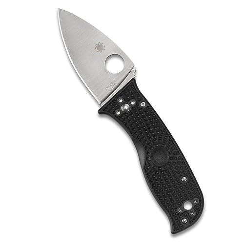 Spyderco Lil Temperance 3 Lightweight Folding Pocket Knife with VG-10 Steel and FRN Handle - PlainEdge - C69PBK3