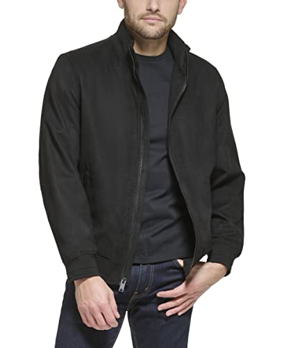 DKNY Men's Modern Knit Collar Bomber Jacket2