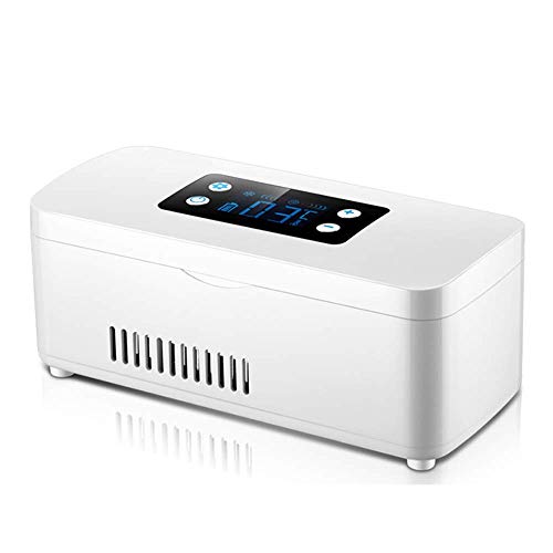 Insulin Kühlschrank Medizin Kühlschrank Echtzeit-Temperaturanzeige 8 Stunden Akkulaufzeit USB-Aufladung Silent Mini Insulin Cooler Drug Cooler