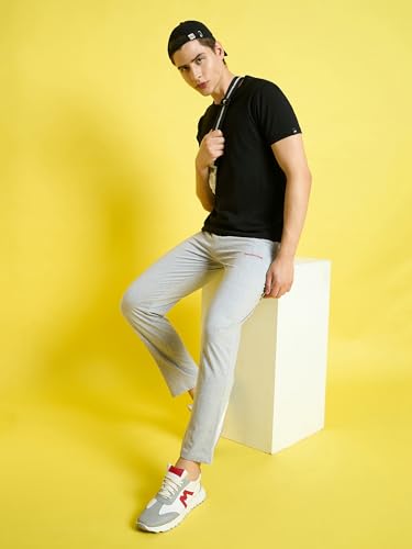 Image of bearbrother Men's Regular Fit Solid Trackpants