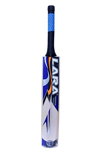 Image of LARA Super Shot Kashmir Willow Cricket Bat Short Handle with Cover for Leather Ball Cricket Practice Club Matches and Outdoor Training for Men Boys