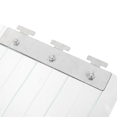 Cortina de puerta aislante de PVC de tiras azules de 18 cm 4