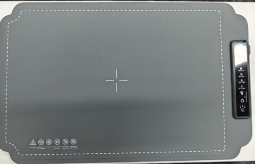 Warmhalteplatte für Speisen, GuKKK Speisenwärmer aus Nano-Silikonmaterial Ganzflächige Erwärmung, Tragbare und Faltbare Heizplatte