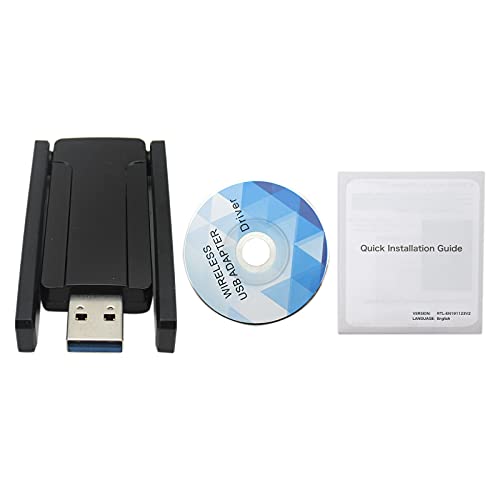 1300Mbps USB WiFi Adapter for PC USB-3.0 2.4GHz/5GHz Dual Band 5dBi High Gain Antenna Network-Adapter Work with Desktop Laptop