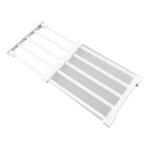 Erweiterbares Schrank-Spannregal, Klemmregal Kleiderschrank-Trennbrett-Aufbewahrung, Erweiterbar Kleiderschrankzubehör Ausziehbare Stange, Platzsparende Geschichtete Trennwand Für Den Schrank 38-55cm