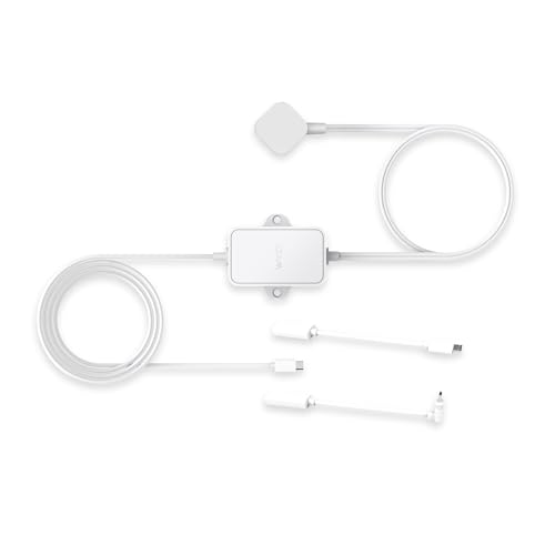 Wyze 20FT Outdoor Power Adapter for WYZE Pan v4/v3 Cam v4/OG/v3 Pro/Duo Cam Pan - No Drill Installation IP67 Waterproof Cable (L-Shaped Micro-USB Adapter Included)