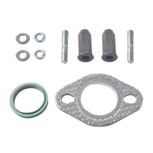 Laroal 1 Set Auspuff Stehbolzen Mutter Scheibe Dichtung Kit Auspuff Dichtung Für Abgas System Kompatibel Mit Für Roller Moped Quad Motor