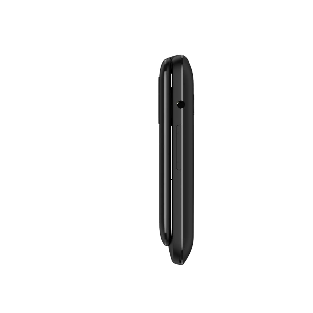 TCL Onetouch 5023 Schermo 2.4" Telefono Cellulare Facile Uso, Tasti Grandi per Anziani. Base caricatore, fotocamera, Bluetooth, torcia elettrica, pulsante SOS, registratore, nero [Versione ES/PT]