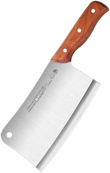 中華包丁 ステンレススチール製 彫刻ハンドル 中華包丁 ステンレススチール製 彫刻ハンドル