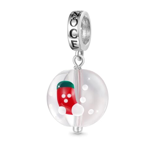 Image of GNOCE Christmas Charm Silver Plated & Sterling Silver Bracelet Gift