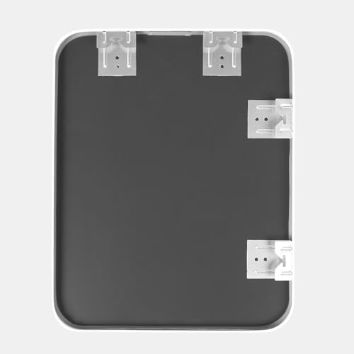 OHS Bathroom Mirror White, Large Wall Mirror Metal Framing Decorative Clear Glass Mirrors for Bathroom Living Room Bedroom Hallway Home Accessories, 54 x 42cm - Cosy Home Interiors OHS Bathroom Mirror White, Large Wall Mirror Metal Framing Decorative Clear Glass Mirrors for Bathroom Living Room Bedroom Hallway Home Accessories, 54 x 42cm - Image 5