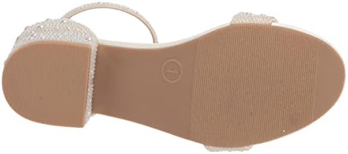 Betsey Johnson Girls Mari Heeled Sandal, White, 2 Little Kid | Image 3