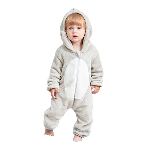 QZERPLAY Unisex Kids Baby Mouse Halloween Costumes Cartoon Outfit Hooded Homewear 100