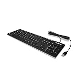  KeySonic KSK-8030IN clavier USB QWERTZ Allemand Noir - Claviers (Standard, Avec fil, USB, QWERTZ, Noir)