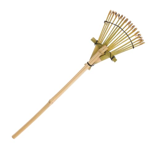 SUPVOX Rastrillo De Jardín Japonés De Bambú Ligero para Nivelar y Plantar para Areneros Parques y Patios Pequeños
