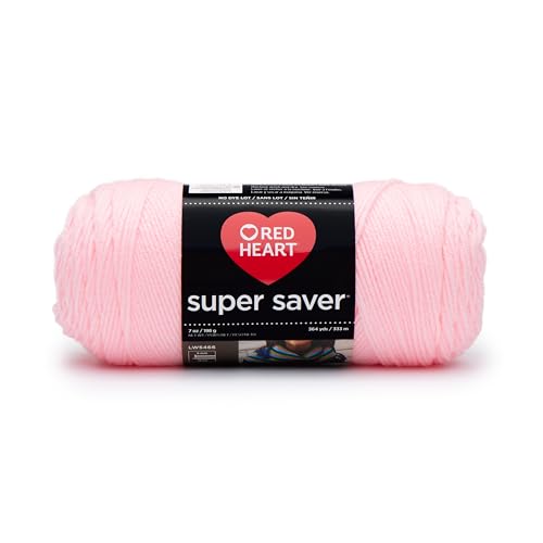 RED Heart Super Saver Yarn, Baby Pink