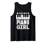 Klaviermädchen Musikspieler Klavierinstrument Tank Top