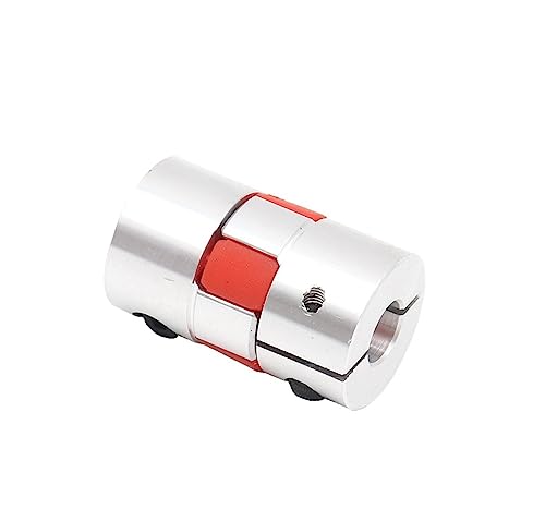 Rigid Coupling,Stainless Steel Rigid Coupling 1pcs D20L34 Aluminium Alloy Shaft Coupling CNC Motor Connector Parts(6.35mmX8mm)