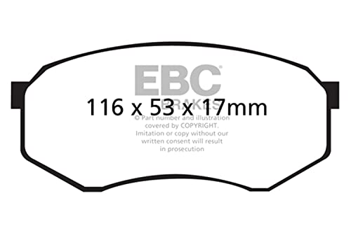 Image of EBC Brakes DP61317 6000 Series Greenstuff Truck and SUV Brake Pad