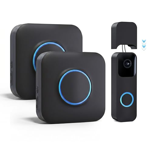 Wireless Doorbell Chime for Blink video Doorbell (1st/2nd gen) for Home Long Range and Mutiple Chimes Led Indicator Door Chime for Home/Office/Classroom1Video Doorbell Extender 2 Chime)