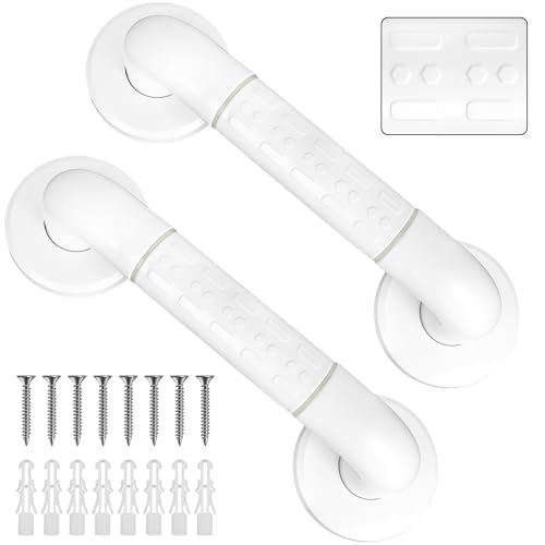 2 stuks antislip douchegrijper voor ouderen - badkamer roestvrijstalen leuning, perfecte hulpmiddelen voor invaliditeit en uitrusting voor toilet, badkamer, trap, keuken