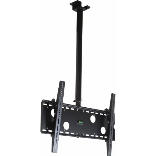 VideoSecu TV Ceiling Mount Bracket for Most 37" to 75" LCD Plasma Flat Panel,Some up to 75" LED TV with VESA 400X400 600x400 684x400 700x400mm, Ceiling Pole Extends from 39" to 63" MPC51B M10