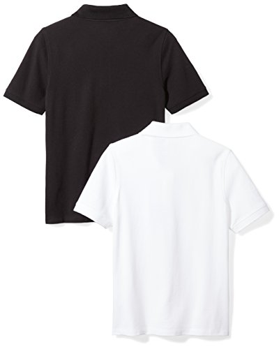 Image of Amazon Essentials Boys and Toddlers' School Uniform Short-Sleeve Pique Polo Shirts, Breathable Cotton, Button Closure