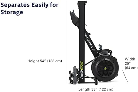 Concept2 RowErg Indoor Rowing Machine - PM5 Monitor, Device Holder, Adjustable Air Resistance, Easy Storage — view 8