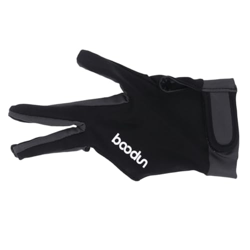 SUPVOX Snooker Gloves 3-Finger Gloves l Size Dark Grey Flexible Breathable for Men Women