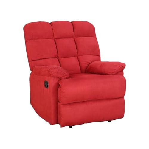 Image of Torque - Flumin 1 Seater Fabric Manual Recliner | Recliner Chair for Living Room, Office, Bedroom (Red) | 1 Year Warranty