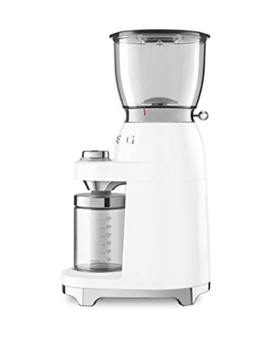 Smeg CGF01WHUK Coffee Grinder, Aluminium Construction, ...