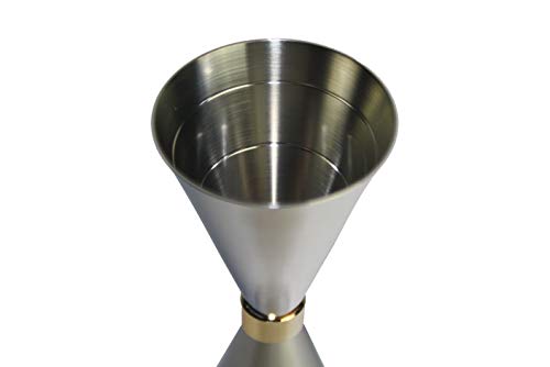 Mr Slim Jigger Cocktail-Messbecher, Silber, 30 – 45 ml, hergestellt in Japan (7 Farben und 3 Größen verfügbar)