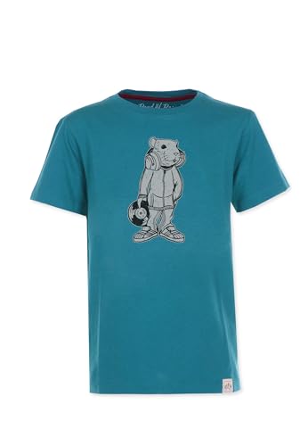 Band of Rascals Kinder Kurzarm T-Shirt DJ aus Bio-Baumwolle Petrol Gr. 110/116