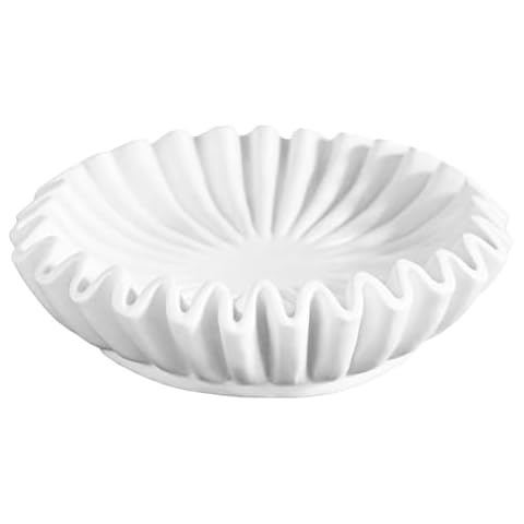 Rustic Ruffle Decorative Resin Bowl Cover