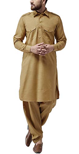 Image of SOJANYA (Since 1958 Men's Silk Blend Light Green Kurta & Nehrujacket with White Pyjama Combo