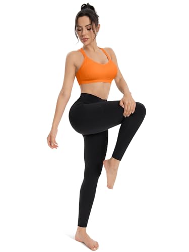 Leggings for Women with Pockets Yoga Pants for Women High Waisted Crossover Workout Leggings Lounge Yoga Pants3
