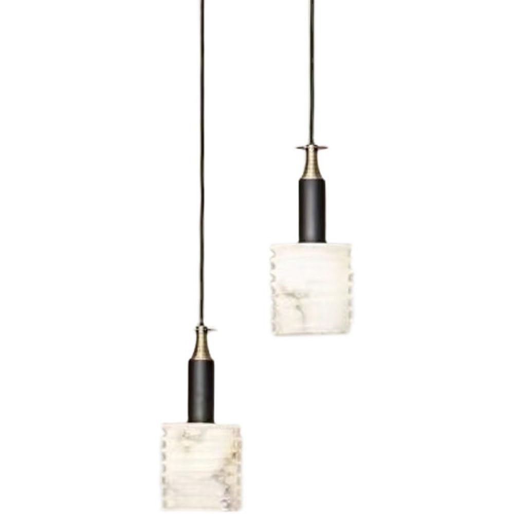 Luminaires Suspendus Pour Îlot de Cuisine Marbre Duo Lustre Salle