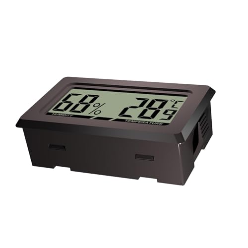 Termohigrómetro LCD pequeño - Monitor digital de humedad, medidor de temperatura | Termógrafo compacto para interiores Medición precisa para salas de instrumentos musicales, hogar y oficinas Pantalla