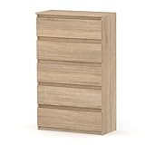 DESIGN MODERNO E DIMENSIONI COMPATTE: La cassettiera MRBLS combina un design senza tempo con un'elevata funzionalità. Con dimensioni 70 x 115 x 33,5 cm, è ideale come mobile compatto per ambienti moderni. Perfetto per spazi ristretti come corridoio, camera da letto o come credenza nel soggiorno