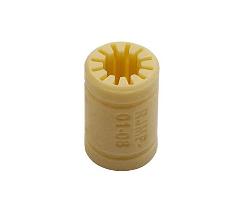 Lysee 3D Printer Parts & Accessories - 200pcs/lot 3D Printer Solid Plasticr Bearing ID 6/8/10/12mm Shaft Igus Drylin RJMP-01-06 RJMP-01-08 RJMP-01-10 RJMP-01-12 - (Size: RJMP-01-12)
