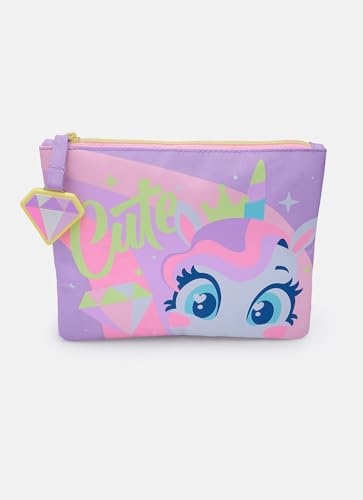 PUKET - NECESSAIRE PEQUENA PUKET UNICÓRNIO DIAMANTE LAVANDA