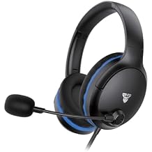 FANTECH Valor II MH89 Wired Gaming Headset with 40mm Drivers, Noise Cancelling Mic, 3.5mm Jack for PC, PS5, PS4, Xbox, Nintendo Switch, Mobile - Over-Ear Headphones with Foldable Microphone Black