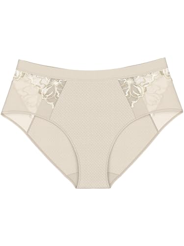 Maxi motif azalée sauvage Triumph femme : slip microfibre confortable et culotte haute dentelle