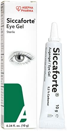 Siccaforte Eye Gel for Dry Eyes | Intensive Dry Eye Gel with Carbomer | Smooth, Moisturizing and Healing for Fresh Eyes | Soothes Irritated and Sore Eyes | Suitable for Day Time Use | Long Term Relief