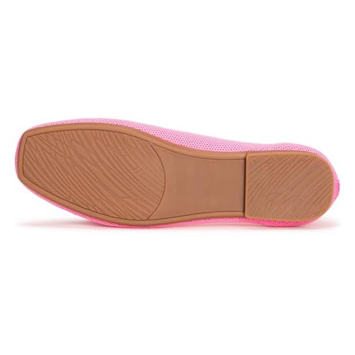 Image of Frank Mully Women's Loafer Flats Square Toe Comfortable Office Work Shoes, Cute Penny Loafer Slip On Walking Driving Shoes