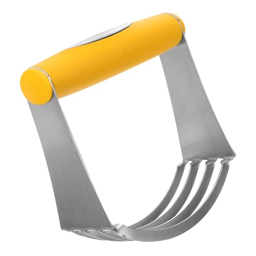 MUCKLILY Upgrade Your Kitchen Stainless Steel Dough Pastry Cutter Baking Scraper Reusable Dough Cutter Powder Flour Blender